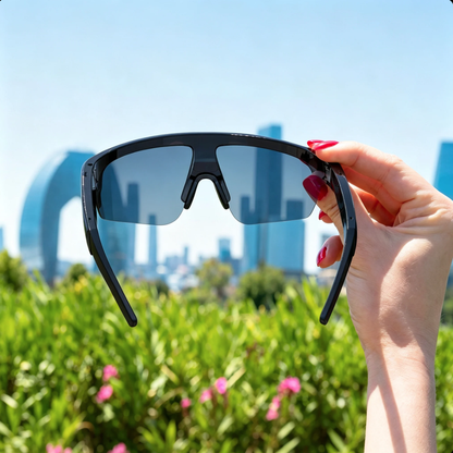 HHO AI Sports Glasses| 13MP Camera, Open-Ear Audio, Real-Time Translation, IP64 Waterproof