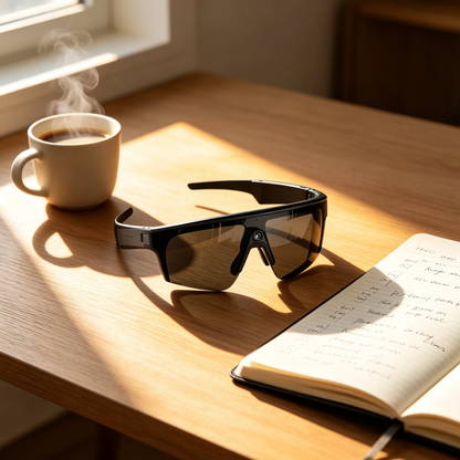 HHO AI Sports Glasses| 13MP Camera, Open-Ear Audio, Real-Time Translation, IP64 Waterproof